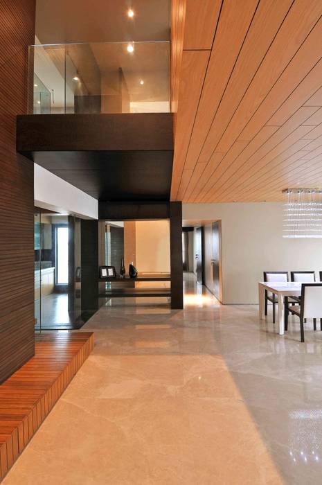 homify Modern corridor, hallway & stairs