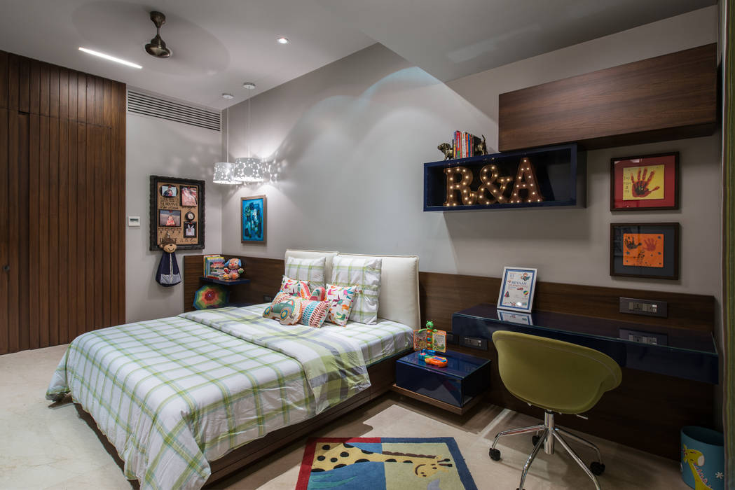 Apartment in Juhu, Rakeshh Jeswaani Interior Architects Rakeshh Jeswaani Interior Architects Habitaciones para niños de estilo ecléctico