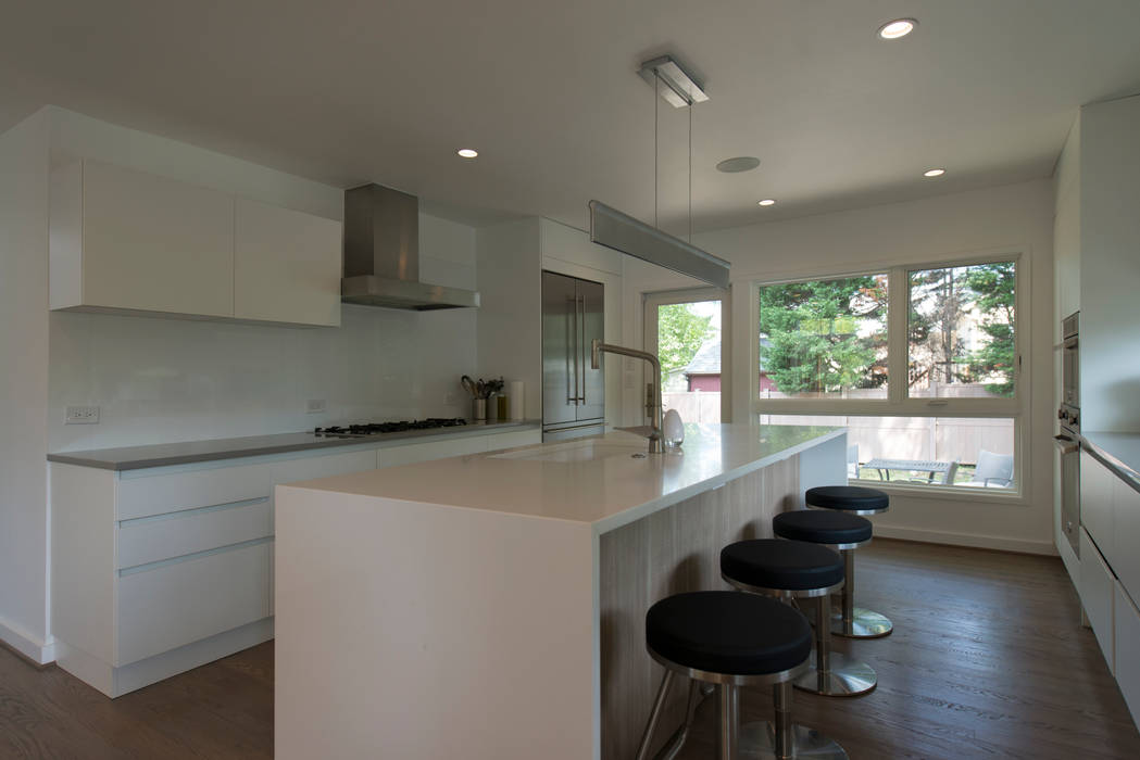 Courtyard House, ARCHI-TEXTUAL, PLLC ARCHI-TEXTUAL, PLLC Modern kitchen