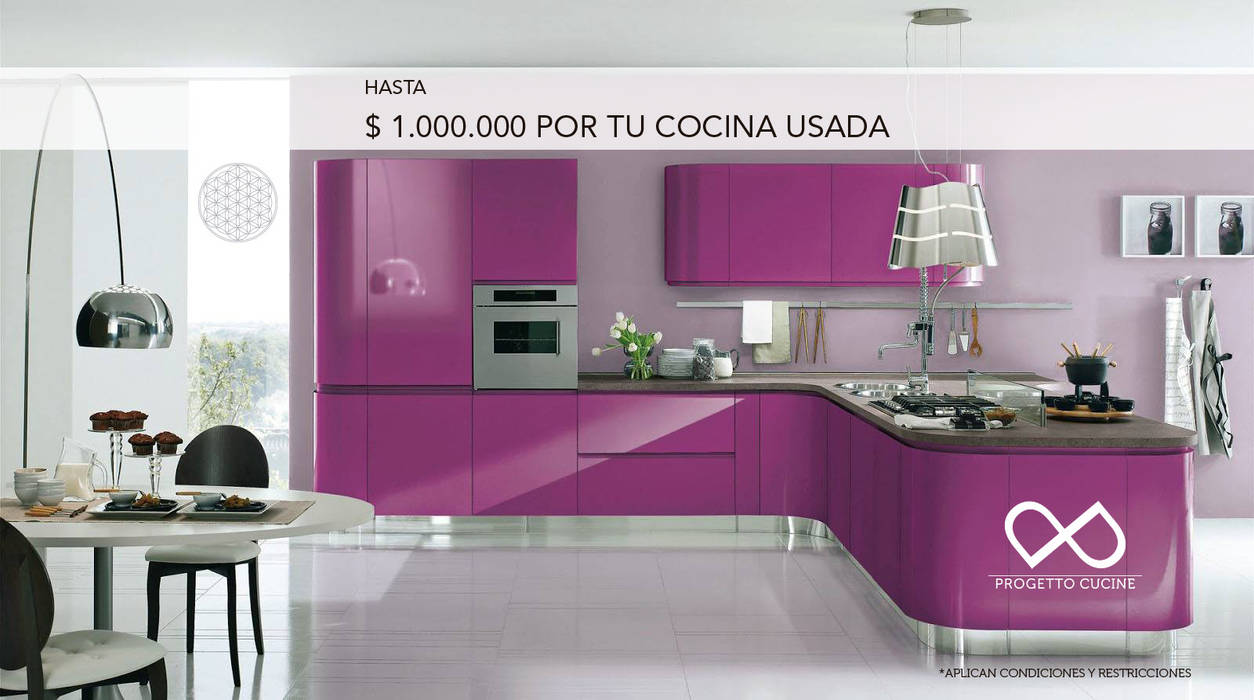 HASTA $ 1.000.000 POR TU COCINA USADA Progetto Cucine Cocinas modernas COCINA,MUEBLES,ELECTRODOMESTICOS,REMODELACION,REFORMAS,DISEÑO,ARQUITECTURA,Almacenamiento y despensa