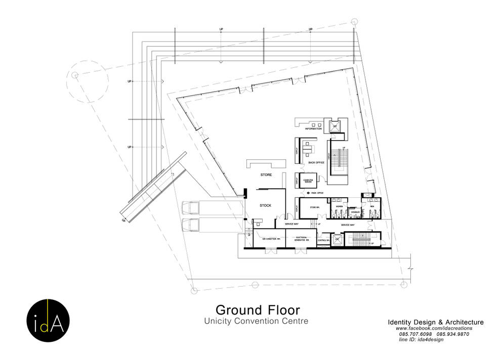โครงการ อาคารสัมมนา Unicity CM, Identity Design & Architecture Part.,Ltd Identity Design & Architecture Part.,Ltd พื้นที่เชิงพาณิชย์ ศูนย์การประชุม