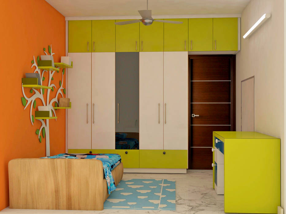 Mantri Webcity, Duplex 3 BHK - Mr. Vishal, DECOR DREAMS DECOR DREAMS Modern nursery/kids room