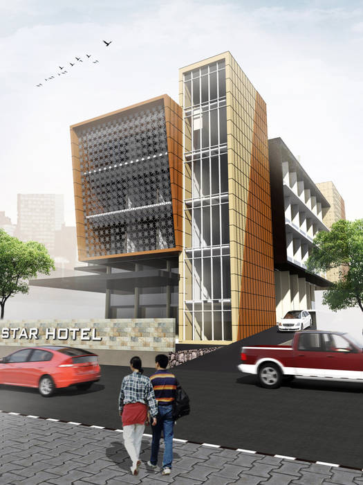 STAR HOTEL - BANDUNG, JAWA BARAT IMG ARCHITECTS Ruang Komersial HOTEL,COMMERCIAL,HOSPITALITY,PROJECT,ARCHITECTURE,BANDUNG,Hotels