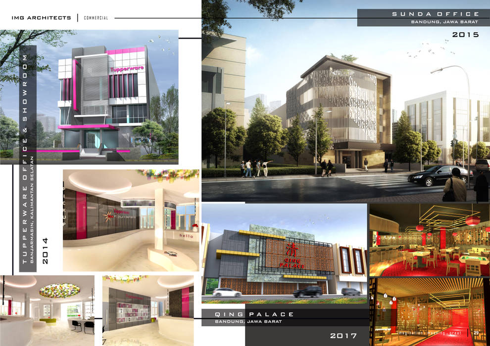 COMMERCIAL IMG ARCHITECTS Ruang Komersial ARCHITECT,ARCHITECTURE,PROJECT,RESIDENTIAL,COMMERCIAL,HOSPITALITY,Gedung perkantoran