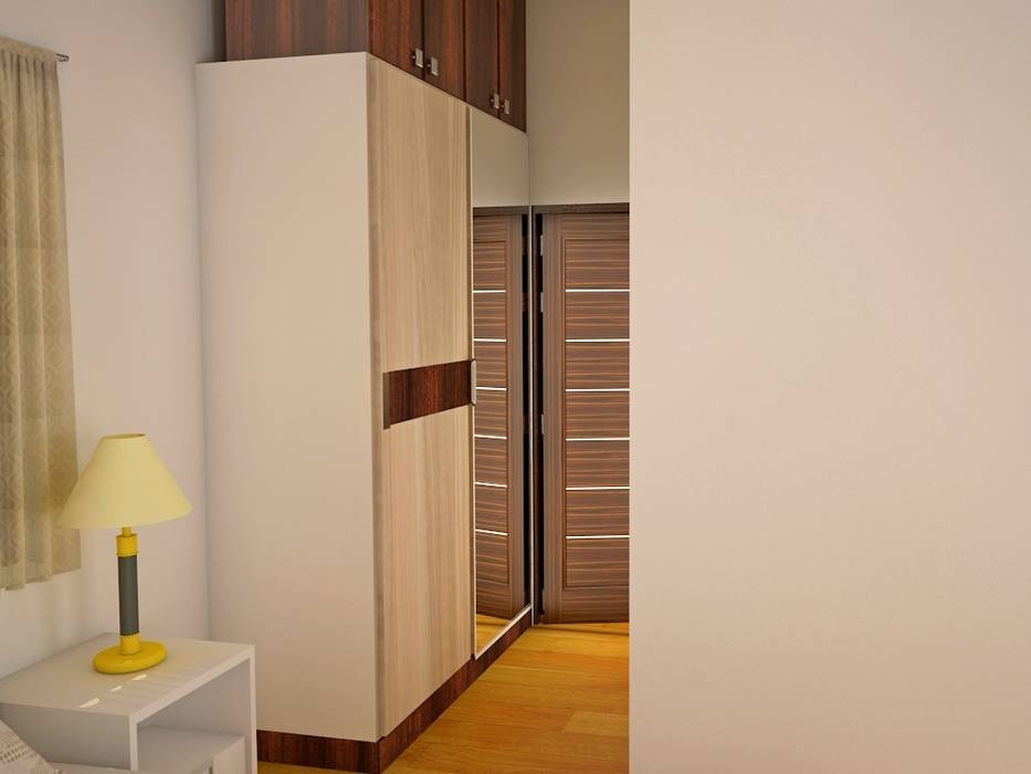 Independent Bungalow, RR Nagar - Mr. Mohan, DECOR DREAMS DECOR DREAMS Modern style bedroom Wardrobes & closets