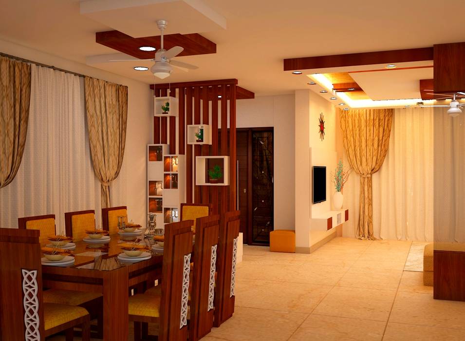 JR Greenwich Villas, Sarjapur Road - Ms. Natasha, DECOR DREAMS DECOR DREAMS Eclectic style dining room