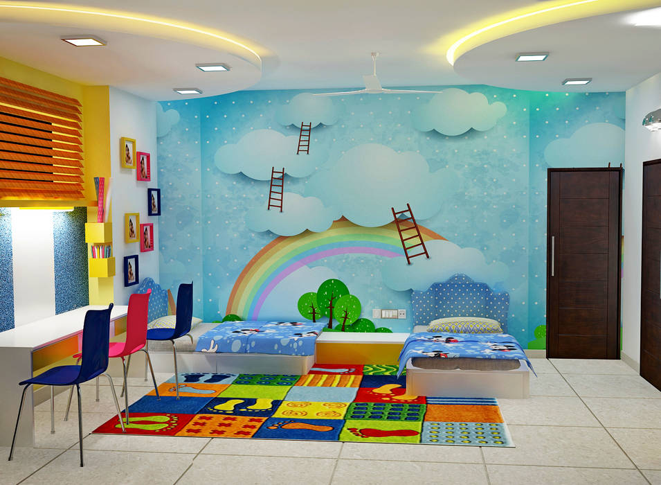 JR Greenwich Villas, Sarjapur Road - Ms. Natasha, DECOR DREAMS DECOR DREAMS Quartos de adolescente