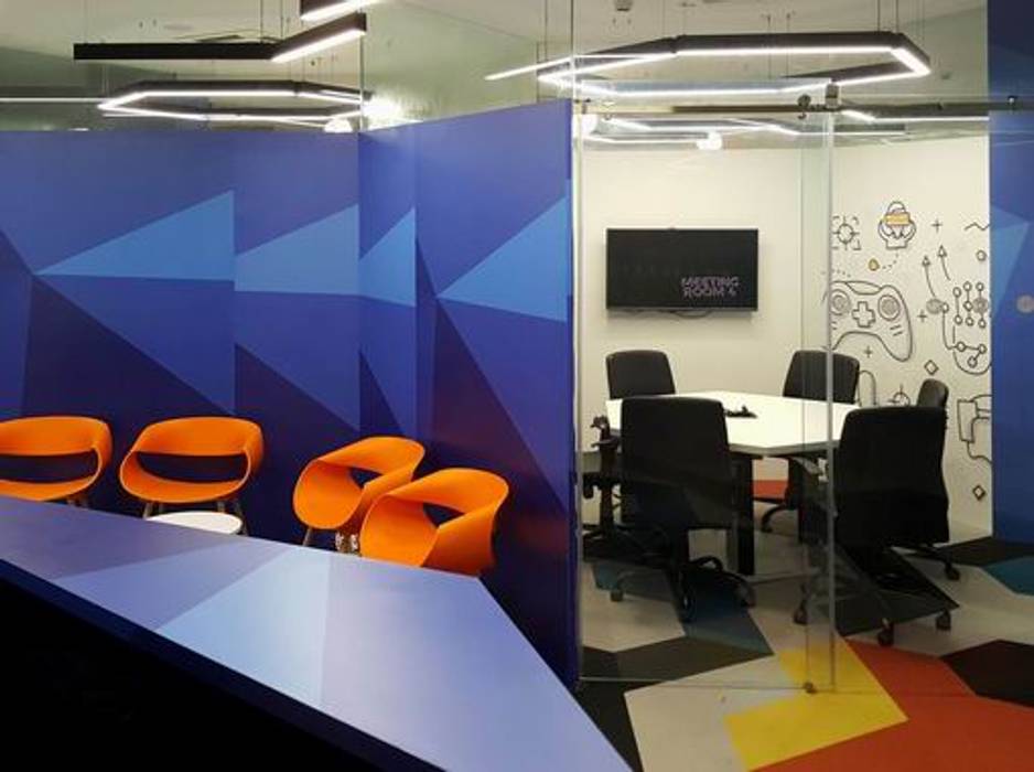 Reception Desk and Cubicle Studio - Architect Rajesh Patel Consultants P. Ltd Commercial spaces Schools