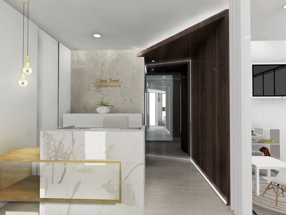 Diseño de clínica dental, CARMAN INTERIORISMO CARMAN INTERIORISMO مساحات تجارية عيادات طبية