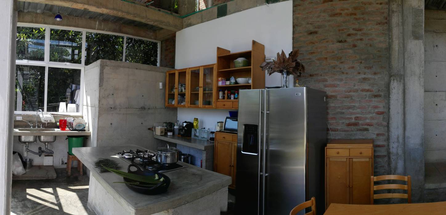 Vivienda Campestre Sostenible 1 - 2016, PILO Arquitectura PILO Arquitectura Cocinas de estilo minimalista