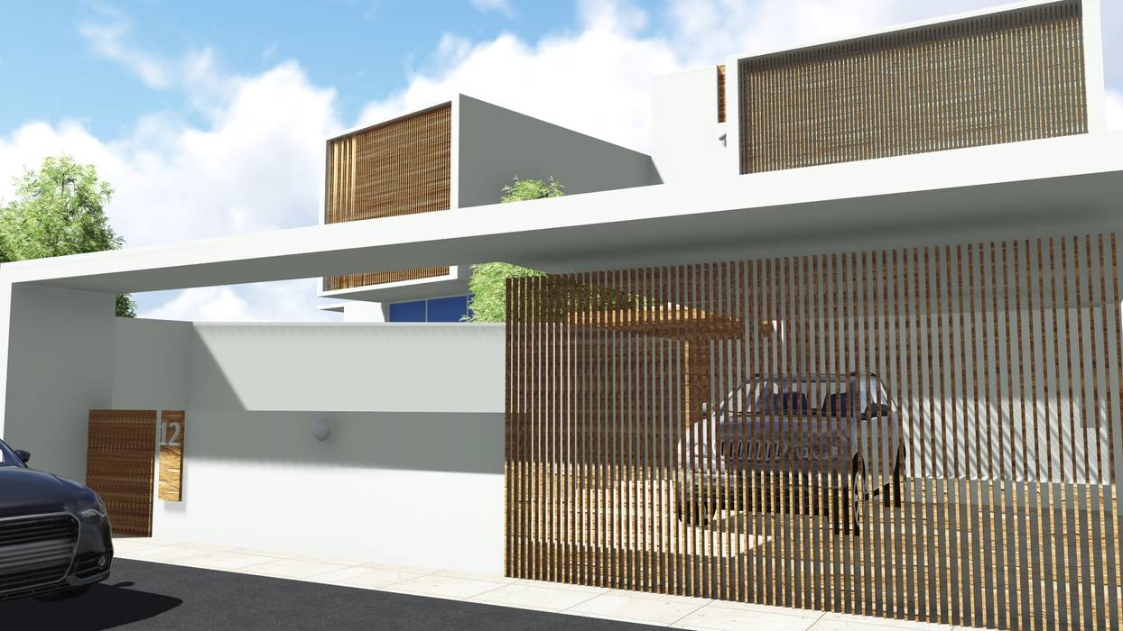 NOBLE RESIDENCE, GREENcanopy innovations GREENcanopy innovations Garagens abertas