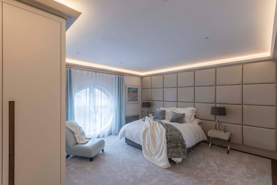 Bedroom Prestige Architects By Marco Braghiroli Nowoczesna sypialnia bedroom,Bedroom,lighting
