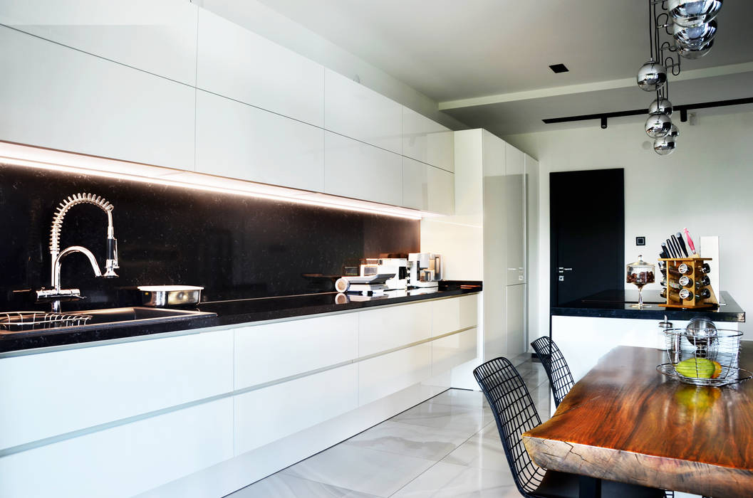 Villa Mutfak , Arte FABBRO Arte FABBRO Minimalist kitchen Wood Wood effect Cabinets & shelves