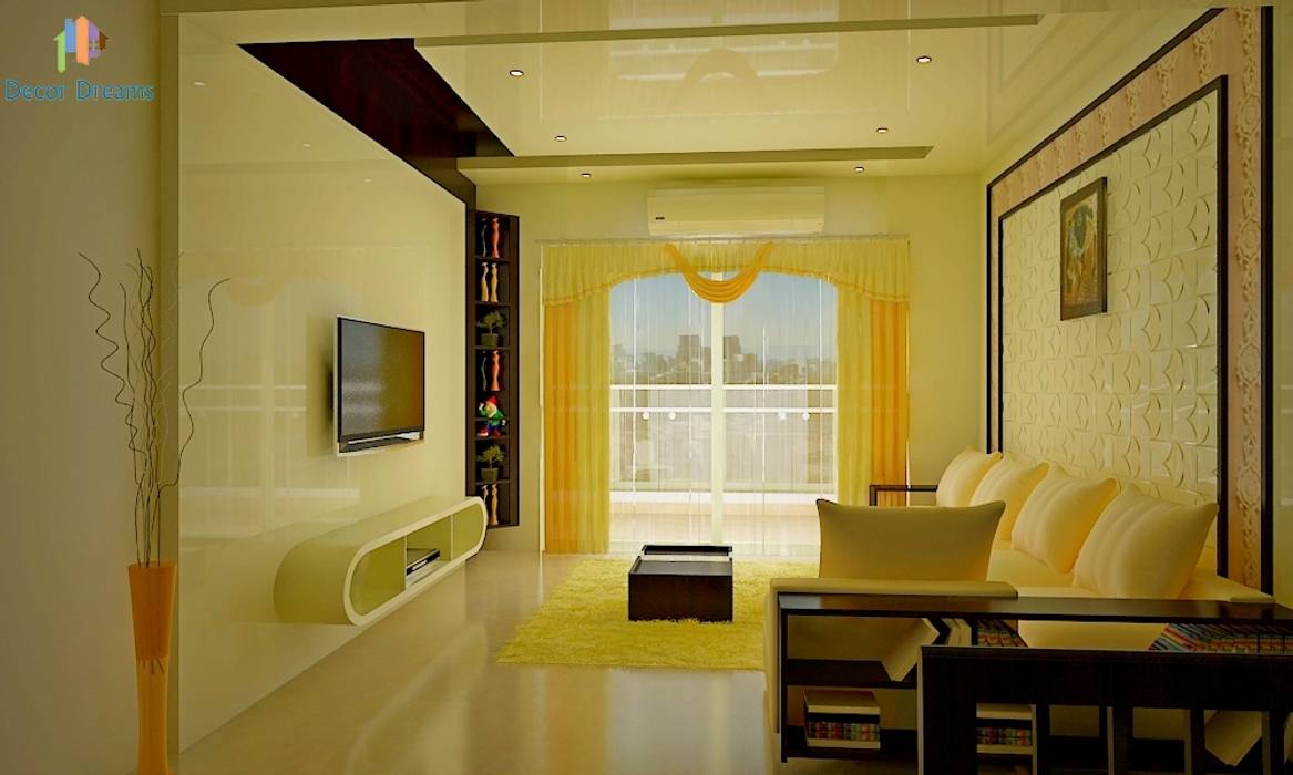 Sobha City, 3 BHK - Mr. Agrawal, DECOR DREAMS DECOR DREAMS Modern living room