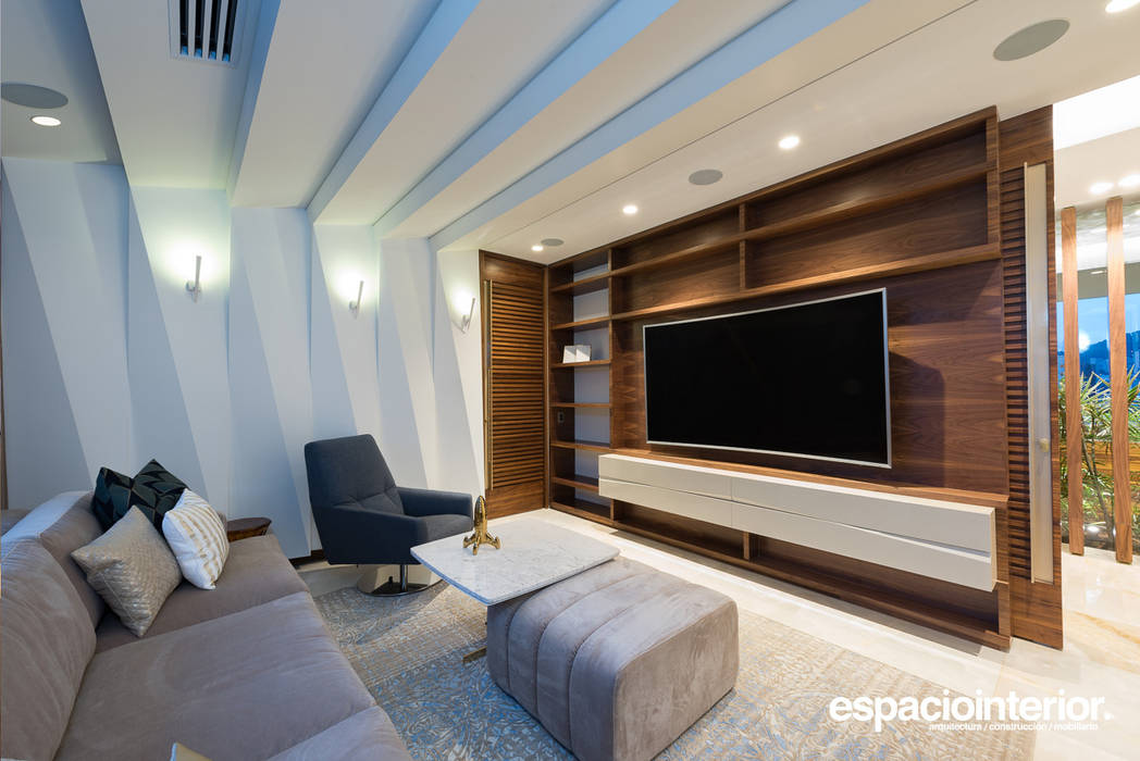 Obra Diecinueve, EspacioInterior EspacioInterior Eclectic style media room