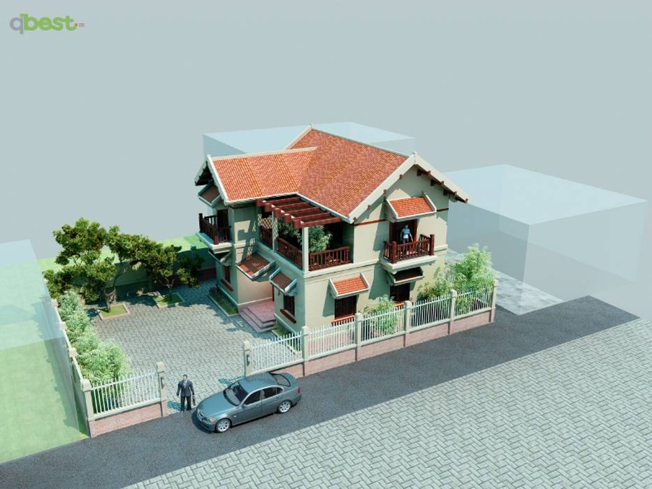 Biệt thự nhỏ, Công ty TNHH Thiết kế và Ứng dụng QBEST Công ty TNHH Thiết kế và Ứng dụng QBEST Villas