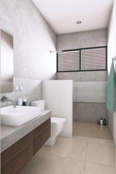 Uaxac Condos, Taller Veinte Taller Veinte Modern bathroom