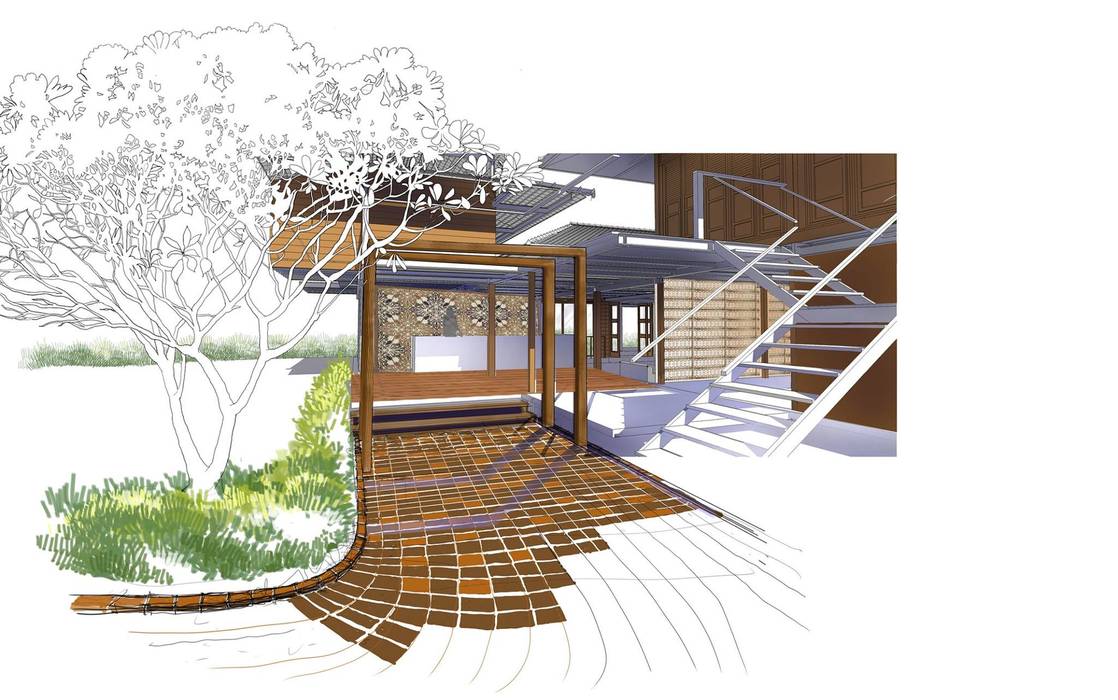 โครงการ บ้านพักตากอากาศ ริมแม่น้ำแม่กลอง ราชบุรี, Let's design Let's design