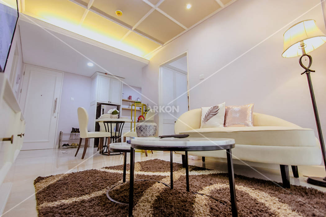 Apartment Landmark Residence, Bandung, ARKON ARKON Ruang Keluarga Modern Sofas & armchairs