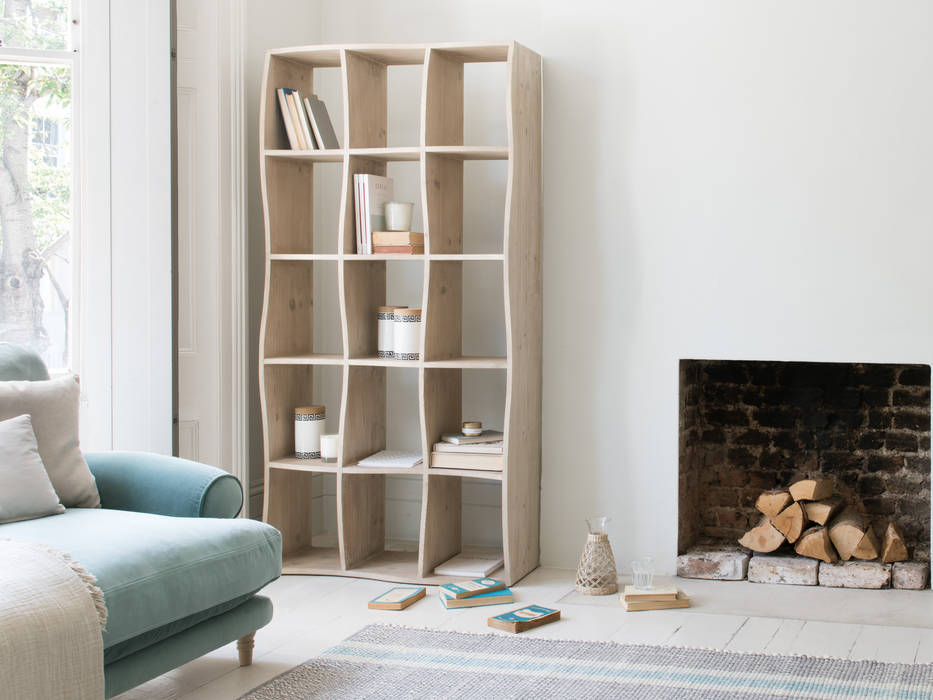 Walloon shelves homify Livings de estilo moderno shelving,shelves,home,living room,space,storage,bookshelves