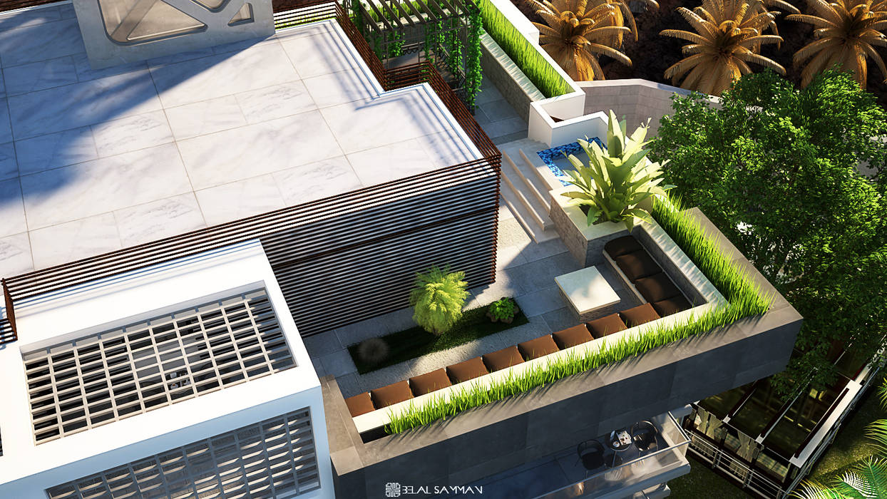 Green Heights, Belal Samman Architects Belal Samman Architects Dakterras