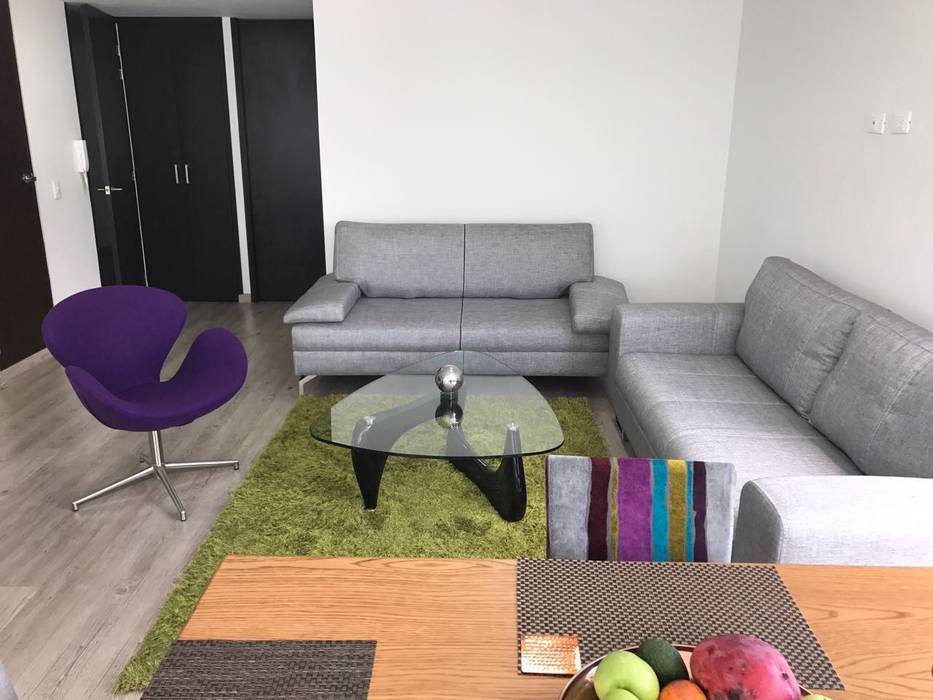 Apartamento en Bogotá Calle 100, MBdesign MBdesign Salas de estilo moderno