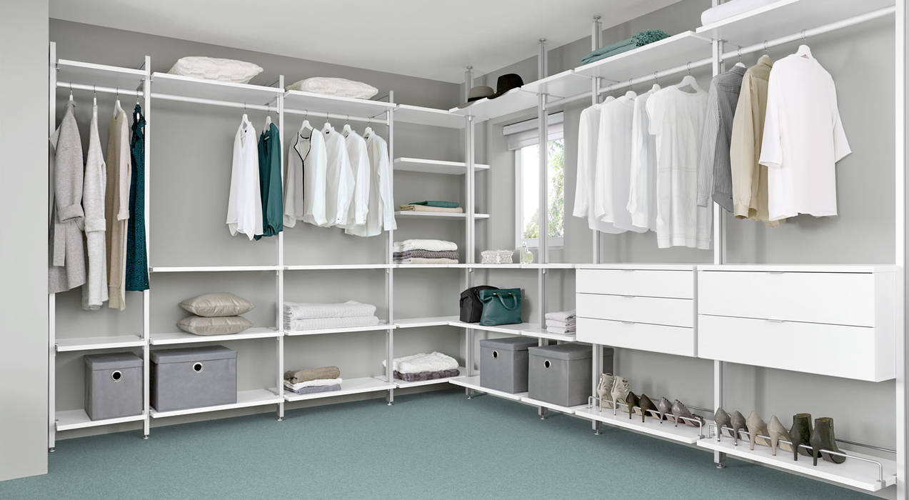 CLOS-IT - Dressing Room Shelving System homify Ruang Ganti Klasik Dressing Room,Walk-in Wardrobe,Wardrobe