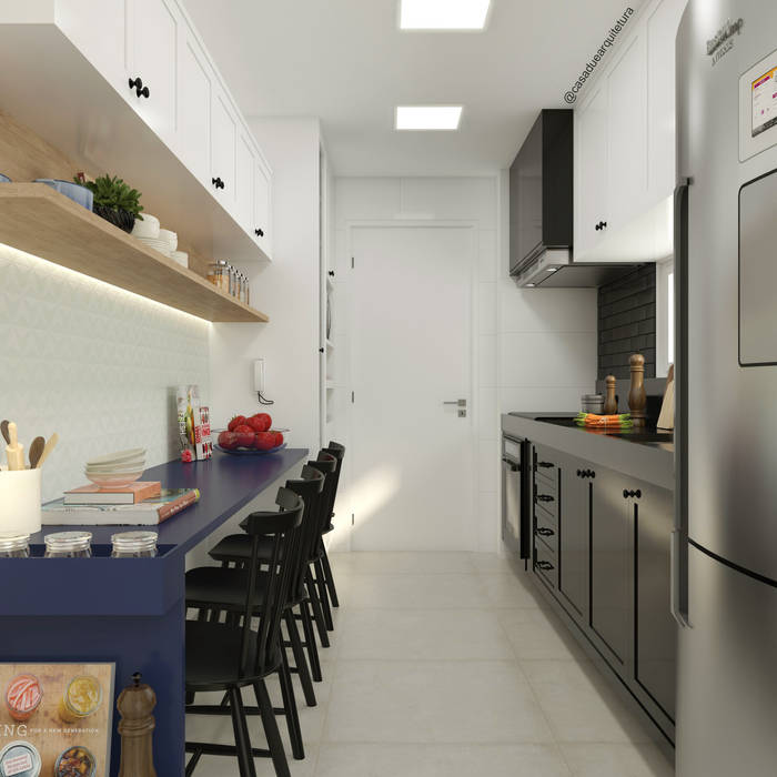 COZINHA , CASA DUE ARQUITETURA CASA DUE ARQUITETURA Small kitchens