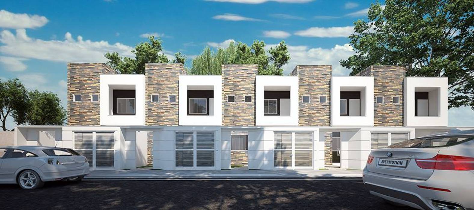 homify Multi-Family house Stone