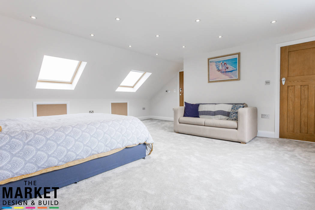 Stunning North London Home Extension & Loft Conversion , The Market Design & Build The Market Design & Build Modern style bedroom