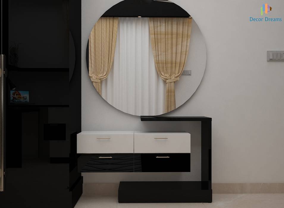 DLF Woodland Heights, 3 BHK - Mrs. Darakshan, DECOR DREAMS DECOR DREAMS Modern dressing room