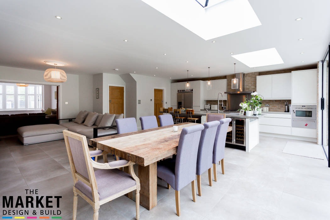 Stunning North London Home Extension & Loft Conversion , The Market Design & Build The Market Design & Build Modern dining room