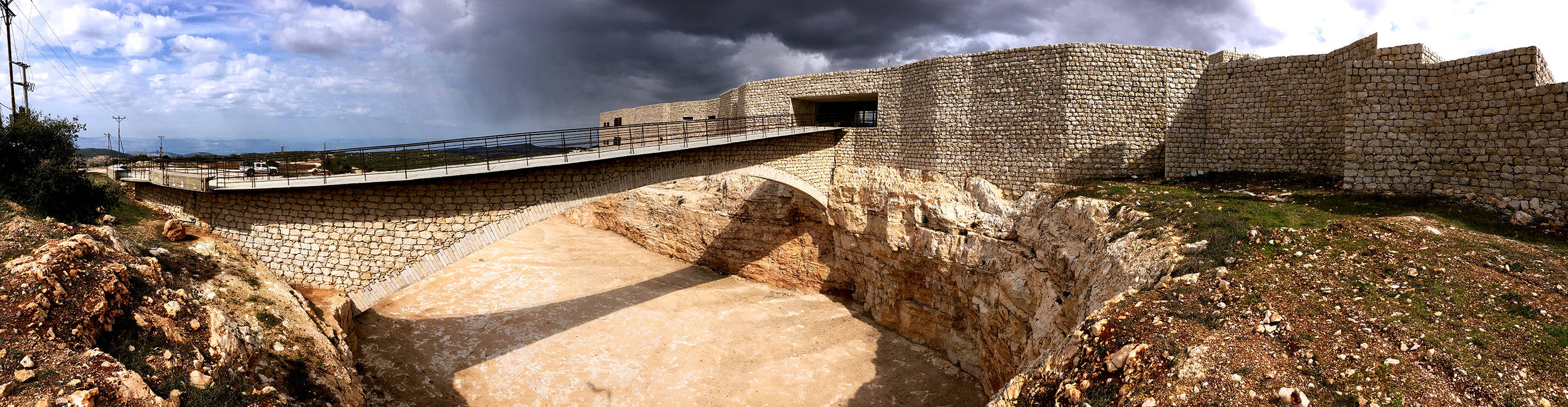 Entrance Bridge Khammash Architects Commercial spaces Stone Bridge,Entrance,Stone,Quarry,architecture,Conference Centres