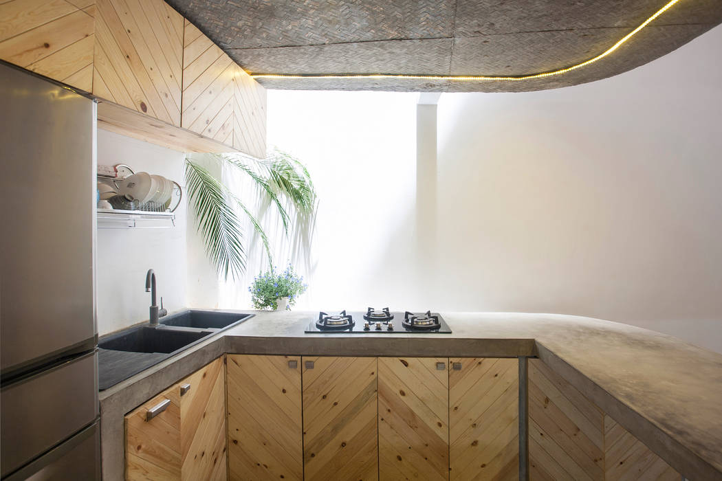 Maison T, NGHIA-ARCHITECT NGHIA-ARCHITECT Nhà bếp phong cách hiện đại