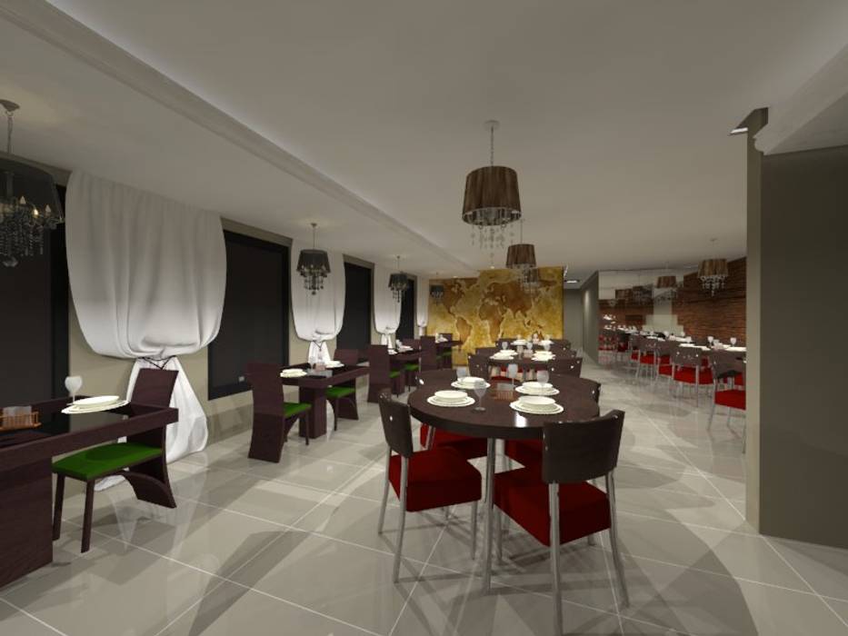 Restaurante Tuti Tempi, Anderson Alan / Design de interiores Anderson Alan / Design de interiores Commercial spaces Gastronomy