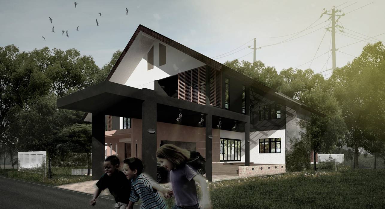 บ้าน ผศ.เมธี มหาสารคาม, HEAD DESIGN HEAD DESIGN Casas de estilo ecléctico