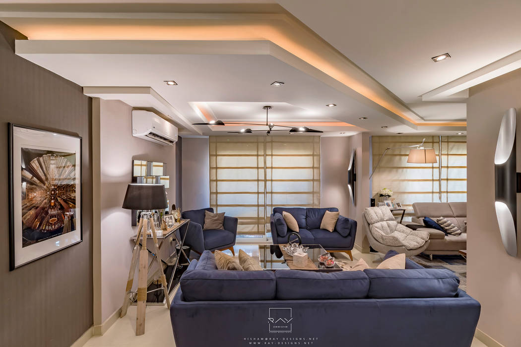 reception by raydesigns RayDesigns Modern living room