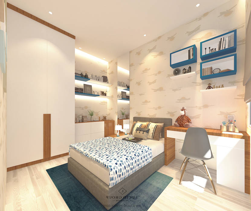 Grawisa Residence, lucid interior lucid interior Kamar Tidur Minimalis Wardrobes & closets