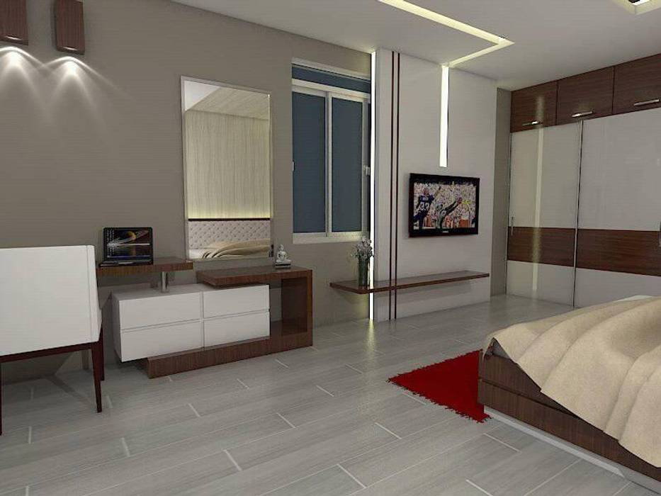 www.gurukrupainterior.com, GURU KRUPA INTERIOR GOA GURU KRUPA INTERIOR GOA Modern style bedroom Plywood bedroom,Accessories & decoration