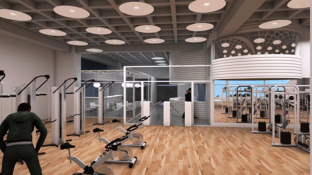 GIMNASIO EN CARACAS, OMAR SEIJAS, ARQUITECTO OMAR SEIJAS, ARQUITECTO Commercial spaces Commercial Spaces