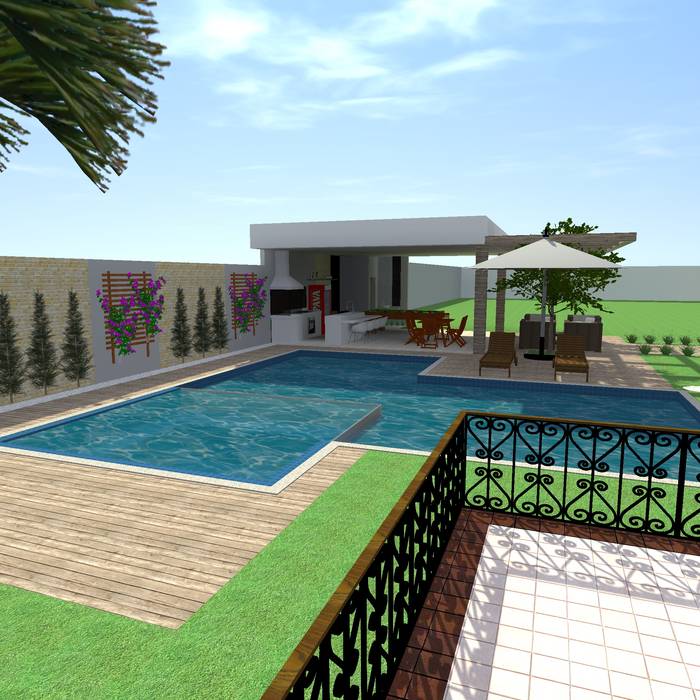 landscape, Ana Laura Architecture & Interior Design Ana Laura Architecture & Interior Design Garden Pool Concrete