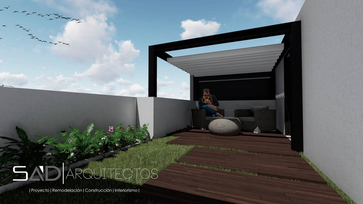 Roof Garden homify Balcones y terrazas modernos