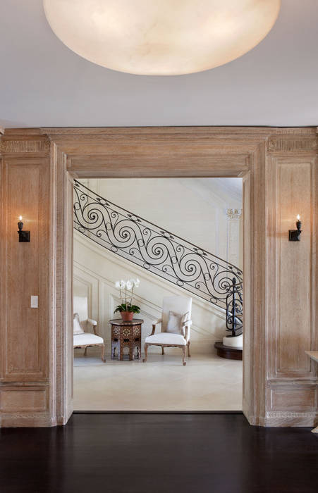 Villa Maria andretchelistcheffarchitects 乡村风格的走廊，走廊和楼梯