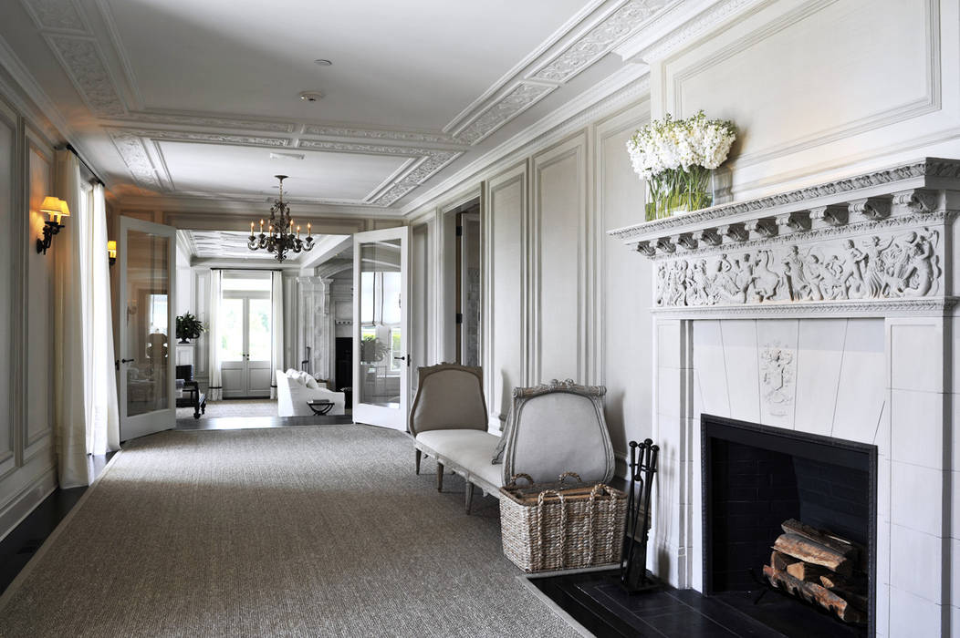 Villa Maria andretchelistcheffarchitects Country style corridor, hallway& stairs