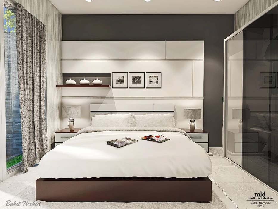 Guest Bedroom, Multiline Design Multiline Design Kamar Tidur Minimalis