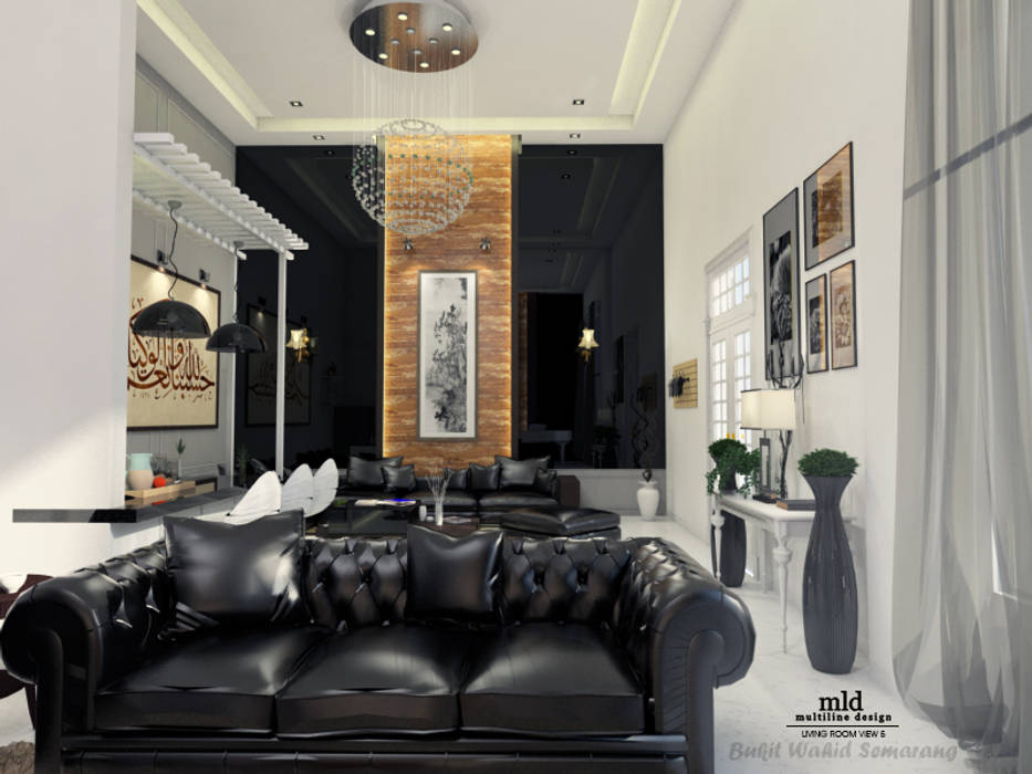 Living Room - Semarang, Multiline Design Multiline Design Ruang Keluarga Minimalis