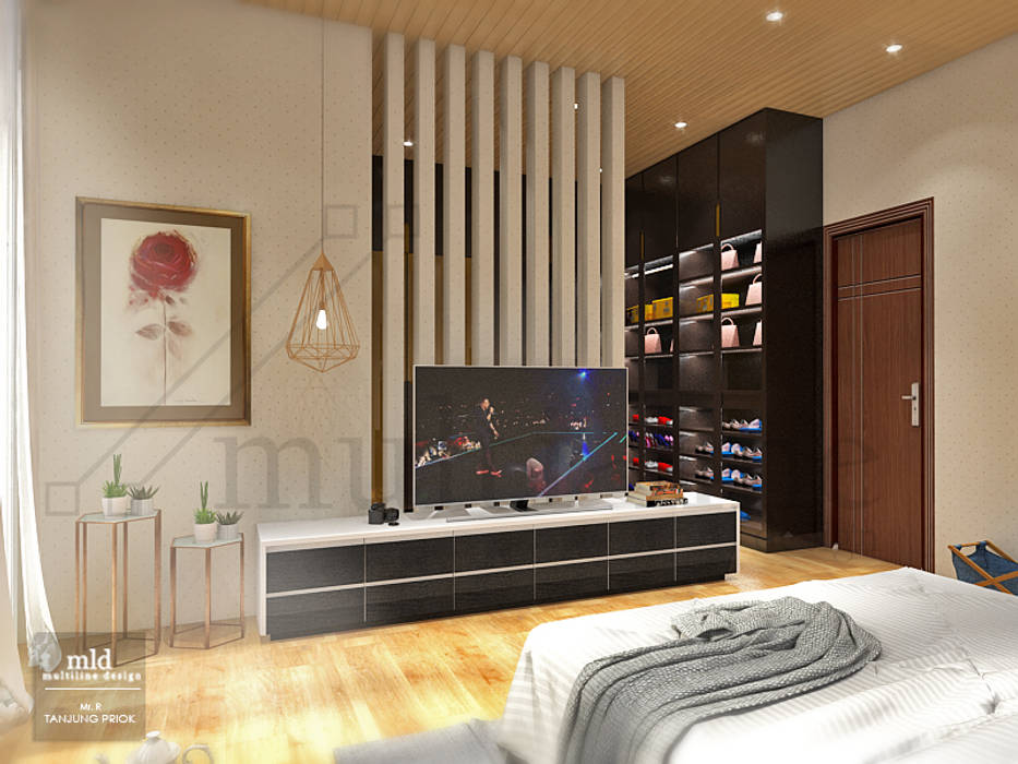 Master Bedroom - Tanjung priok, Multiline Design Multiline Design Kamar Tidur Modern