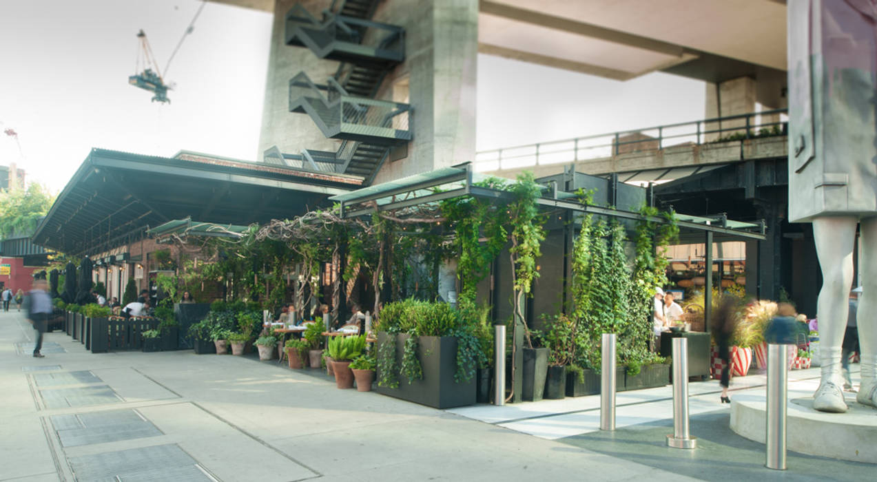 The Standard Hotel Pergola, andretchelistcheffarchitects andretchelistcheffarchitects Espacios comerciales Restaurantes