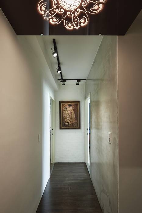 入口廊道 第宅空間設計 現代風玄關、走廊與階梯
