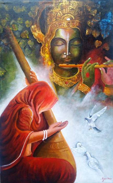 Meera Ke Krishna Indian Art Ideas Other spaces Pictures & paintings